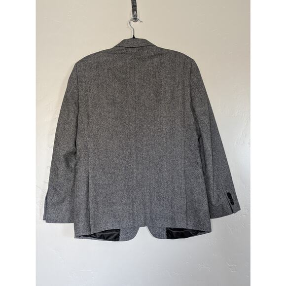 Tommy Hilfiger Blazer‎ Mens 40R Wool Blend Suit Jacket Gray Black Tweed Business - Picture 3 of 10